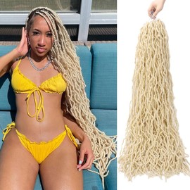 Soft Locs Crochet Hair Pre Looped 6 Packs Faux Locs Crochet Braids Goddess Locs Dreadlocs Synthetic Hair For Women