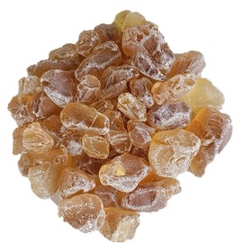 WeJe Glass Gems Sea Glass Chunks for Home Decor Art Craft Vase Filler Aquarium Gravel (2.5 LB Light Frost Amber)