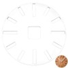 BENECREAT Clock Router Templates, 30cm Acrylic Router Inlay Template, Circle