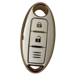 [Kinotaka] Nissan/Mitsubishi ek Cross EV Exclusive TPU Smart Key Case, New Notebook, Neuto, E-Power, Days, Cross, X-Trail, Tiana, Murano, Juke, Etc. 3 Button Design Key Cover (White C), white c