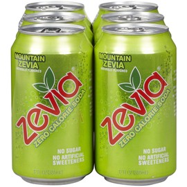 Zevia Zero Calorie Soda, Mountain Zevia, 12 oz (6 Pack)