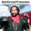 Hugger Men's Water Resistant Gel-Padded Palm Fingerless Motorcycle Glove 3X-Large