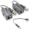 ANHAN Passive Video Balun with Power BNC to RJ45 Adapter
