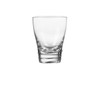 Qualia Glass Helix Double Old Fashion, Silver/Clear, 4 Piece