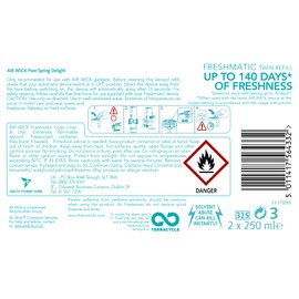 Air Wick Pure Freshmatic Max Twin Refill Spring Delight Air Freshener, 2 x 250 ml