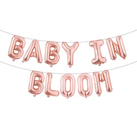 Baby in Bloom Balloons Baby in Bloom Banner Baby In Bloom Baby Shower Decorations Baby In Bloom Backdrop Floral Baby Shower Decorations (BABY IN BLOOM Rose Gold)