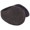 Lambland Sheepskin and Suede Ear Warmers Sprung Earmuffs (Dark Brown)