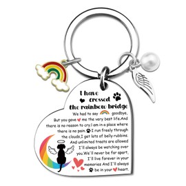 VIESUJI Rainbow Bridge Dog Memorial Gifts for Loss of Dog Sympathy Gift Pet Memorial Gifts for Dogs Remembrance Gift
