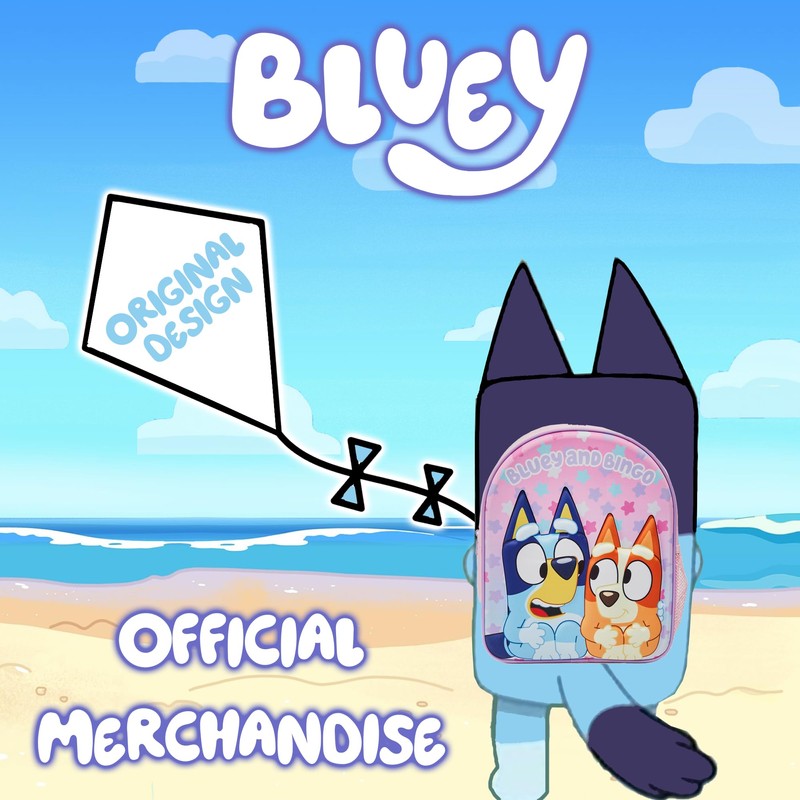 Bluey Stars Bp Backpacks Pink One Size