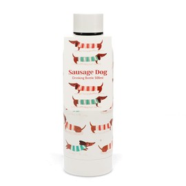 Rex London Dachshund Water Bottle 500 ml Stainless Steel