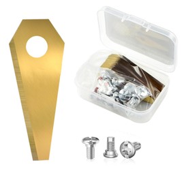 CIYIN Robotic Lawnmower Blades, Pack of 18 Replacement Blades for Robotic Lawnmower with Screws, Titanium Replacement Blade, Titanium Blade Set, Robotic Lawnmower Blade Compatible with Bosch Indego