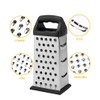 Box Grater for Cheese, Professional 4 Sides Stainless Steel Cheese