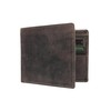 VISCONTI Hunter Oiled Leather Shield Wallet 707 Oil Brown RFID