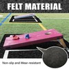 2 Packs Cornhole Mats 5 x 8 Ft Felt Prevent