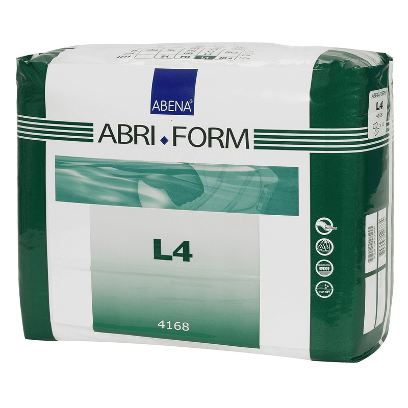 Abena Abri-Form Comfort Plastic-Backed Briefs, Level 4, (Medium To Large