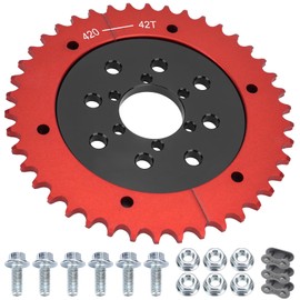 Mini Bike Sprocket 420 Chain 42 Tooth Split Sprocket Hub Adapter Replacement for Coleman CT200U CT200U-EX BT200X Go-Kart Baja Warrior Massimo MB165 200 Predator196cc 200cc 212cc 6.5hp Go Kart Parts.