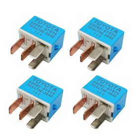 90987-02027 AC Relay Set - 4-Pack Premium 4-Pin Automotive Relays Compatible for 1997-2014 Toyota and Lexus Models