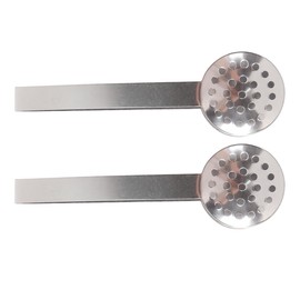 Gorise 2-Pack Stainless Steel Tea Bag Press Tongs 6-Inch Tea Bag Filter with Anti-Slip Heat-Resistant Handle Ideal for Kitchen Bar Counter Cooking Extraction