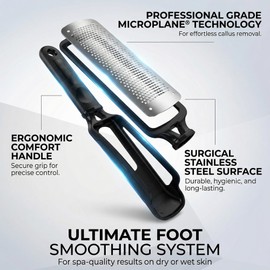 Foot File Callus Remover for Feet – Professional Heavy-Duty Hard Skin Remover, Wet & Dry Use Foot Scraper with Non-Slip Textured Grip