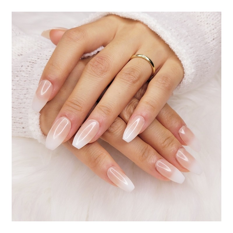 All gradient handmade nail tips - ballerina / 모든 그라데이션