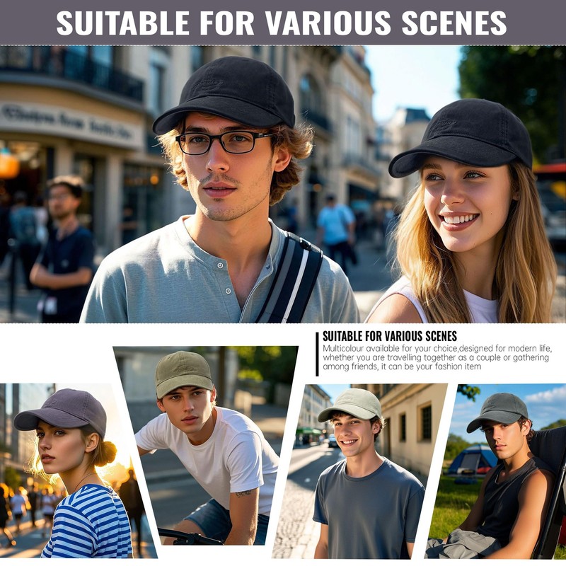 Clape Baseball Cap Men Women Cotton Cap Adjustable Sun Visor