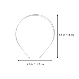 KALLORY Fashion Hairband Womens Fashion Headbands Double Headband Thin Metal Headband Double Row Metal Headband for Women (4 Pieces ） Women's Fashion Headbands Girl Headband