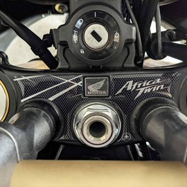labelbike - 3D Gel Resin Sticker Decoration and Protection of Motorcycle Steering Plate compatible with HONDA AFRICA TWin 1000-1100 All models