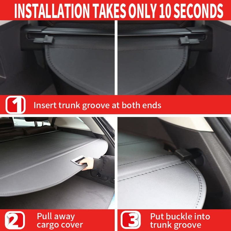 Marretoo for Hyundai Santa Fe Cargo Cover 2019 2020 2021