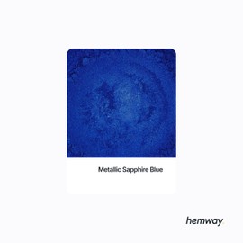 Hemway 100 g / 3.5 oz Metallic Sapphire Blue Premium Grout Powder | Concrete Coloured Dye Pigment | Render Mortar Powdered Brick Toner | Suitable for Bathroom & Kitchen | High Colour Saturation