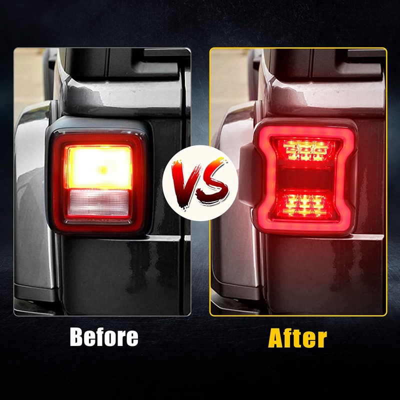 SUPAREE LED Tail Lights Fits for Jeep Wrangler JL 2018-2024
