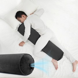 ONTYZZ Side Sleeper Pillow Inflatable Body Pillow Adult Children Pillow Side Sleeper Comfort Pillow for Hugging Sleeping Back Neck Positioning Pillow 90 x 20 cm