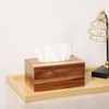 CATORY Tissue Box Cover, Acacia Wood Tissue Box Cover Rectangle,