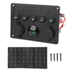 Panel de Interruptores de 5 Bandas para Barco Marino, Caravana,
