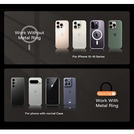 WellFitt Gym Magnetic Phone Mount & Holder. Attaches magnetically to Metal Surface. Hands-Free Videos While Working Out. 360 Adjustable, Dual Magnets. Compact Size. Fitness Accessory