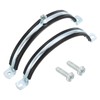 sourcing map 2 Pcs Adjustable Pipe Bracket Clamp, 6.3-6.6"(160-168mm) Wall