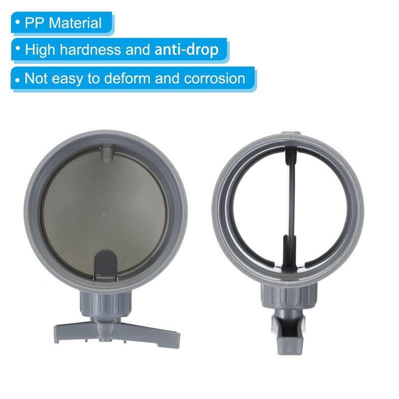 PATIKIL 2" HVAC Duct Manual Volume Damper, PP Adjustment Flame