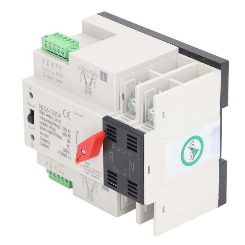 Dual Power Automatic Transfer Switch 2P Mini ATS Automatic Transfer