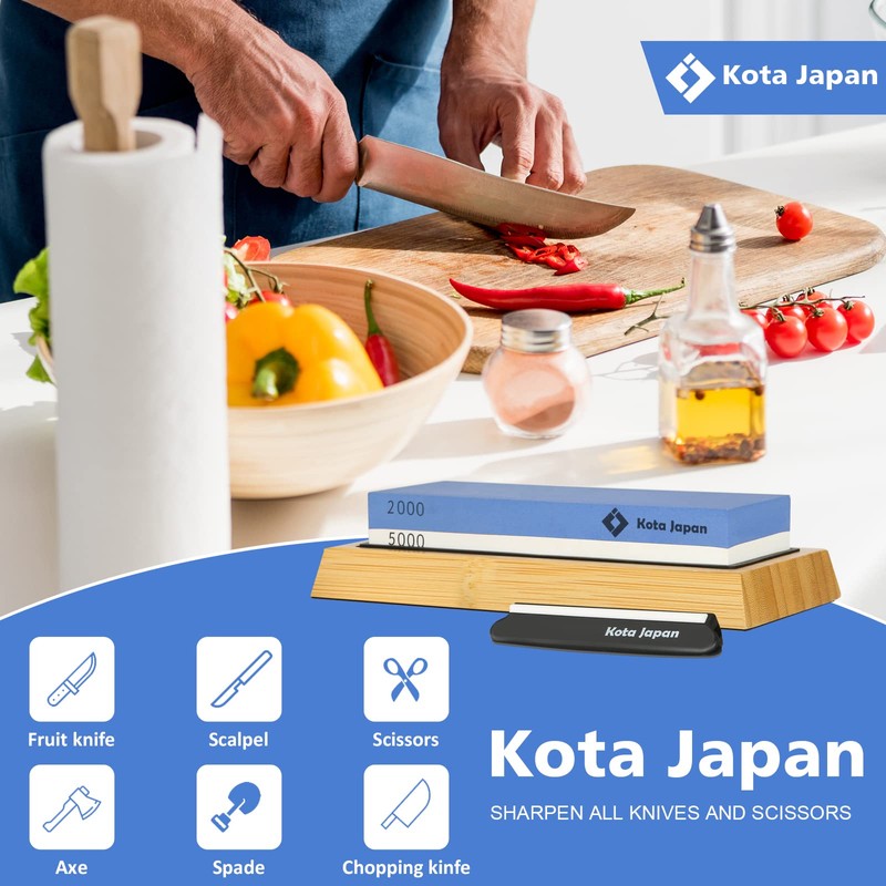 Kota Japan Combination Dual Sided 2000-5000 Grit Diamond Knife Sharpener