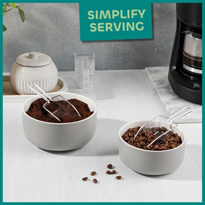 72-Mini Clear Acrylic Plastic Scoops for Candy - Ice Cream