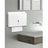 QWORK Paper Towel Dispenser Wall Mount, 2 Pack Multifold Hand