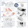 MIZHSE Solid Builder Gel, Aurora White 3D Gel Nail Art