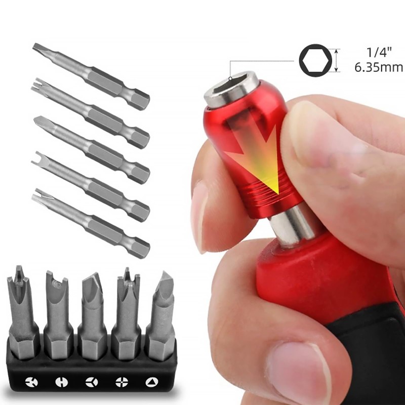 IUSOT Triangle Screwdriver Set, 5-Piece Special Screwdriver Bit Set 50