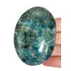 Blue Apatite Palm Stone from Madagascar - Reiki, Healing, Chakra