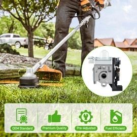 SRM 225 Carburetor for Echo Trimmer Brushcutter SRM-225 PPF 225 GT 225 PE 225 SHC 225 PAS 225 Replace# A021001690, with Air Filter Case Cover Tune Up Kit