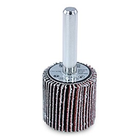 BHA Aluminum Oxide Shank Mounted Flap Wheels, 1” x 1” x 1/4”, 60 Grit - 5 Pack