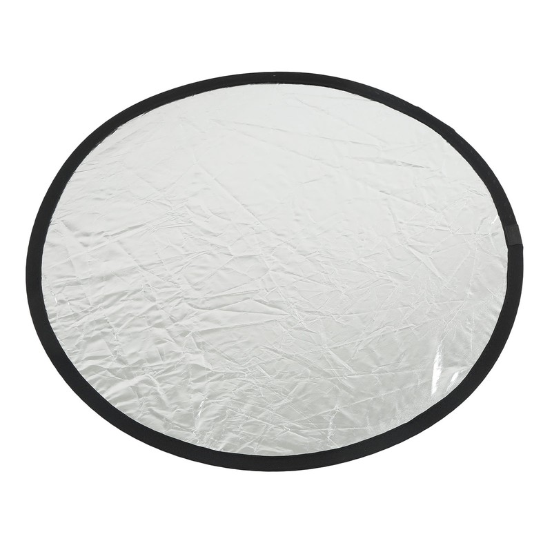 Silver Gold 2 In 1 Reflector Portable Mini Round Light