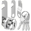 Litensh Mailbox Lock with 4 Keys, Cabinet Cam Lock, Letterbox Lock, Drawers Lock, Dresser Lock, Cupboard Door Lock, Furniture Locker Lock (20MM)