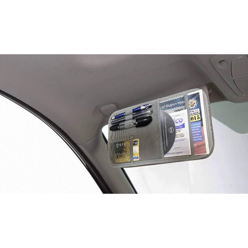 ZugGear Car Sun Visor Organizer, Auto Visor Holder Interior Accessories