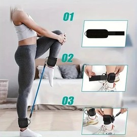 Adjustable Ankle Straps for Cable Machine – Neoprene Padded Glute Kickback Cuffs for Leg & Hip Workout – Gym Fitness Accessories for Resistance Training