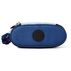 Kipling Duobox Pencil Case, Green (Fresh Denim Bl), Duobox